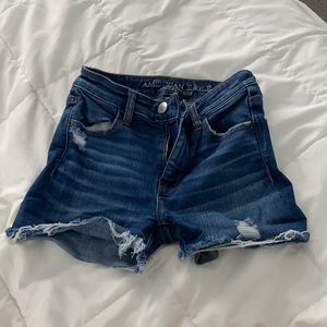 American eagle super stretch jean shorts